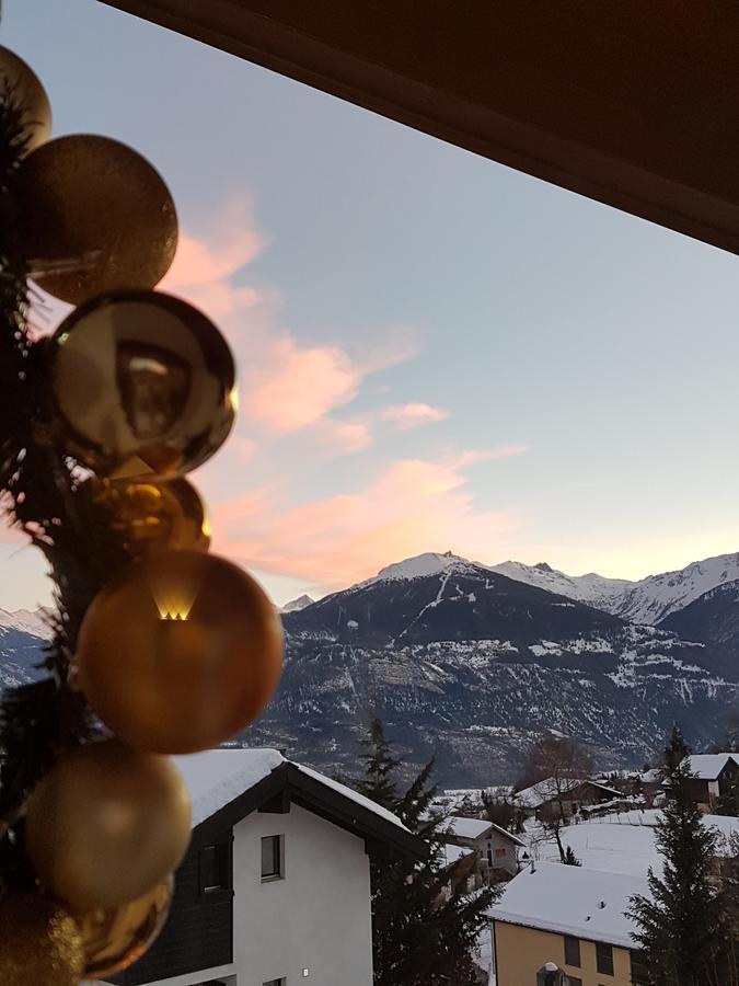 Mollens Chalet Apartman Crans-Montana Kültér fotó